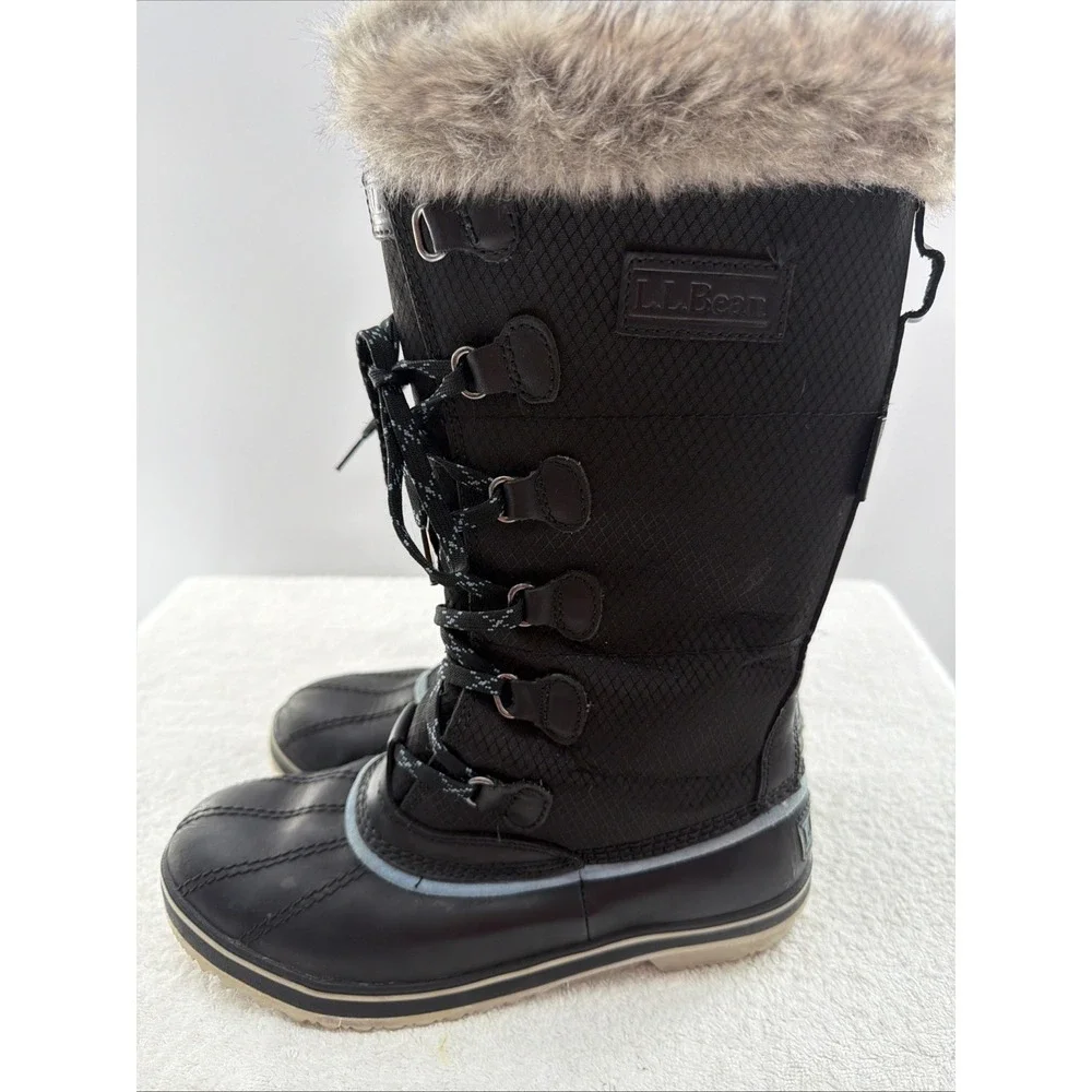 LL BEAN Rangeley Pac Insulated 200g Tek 2.5 Waterproof Tall Boots Women's Sz 7M